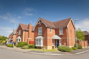 Picture perfect family homes on a newly built housing estate.